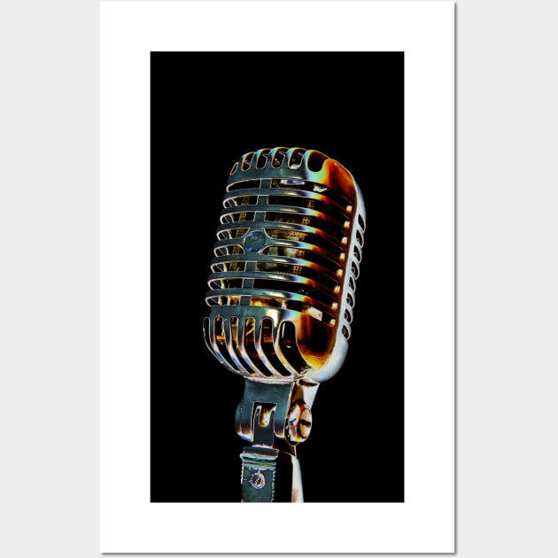 Vintage Microphone Wall Art by fulya